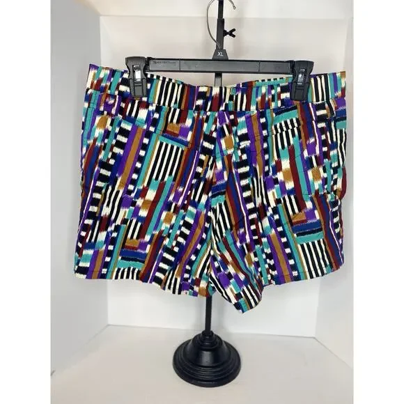 MISSONI rare funky color block printed men shorts , italian designer size XL NWT